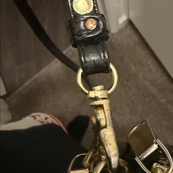 Brahmin Black Croc-Embossed Leather Crossbody Bag - Picture 8 of 8